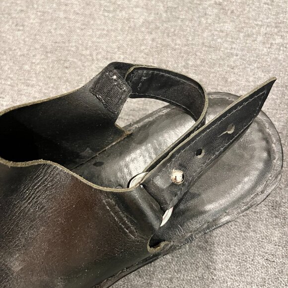 Hilos Women Aurora Black Handcrafted Slingback Mules Size 9 - Picture 6 of 10